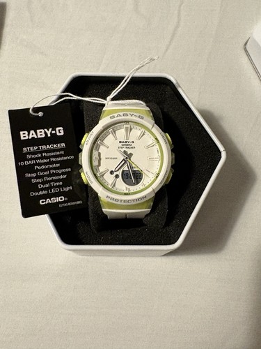 Casio baby white lime green - baby-g,