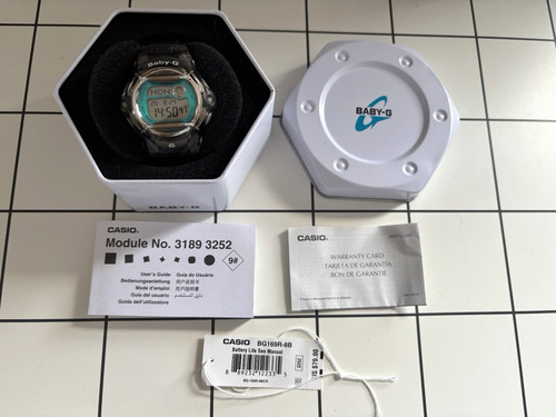Casio baby bg169r digital - bg169r-8b,