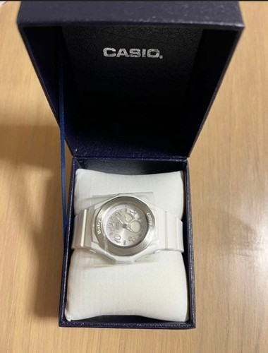 Casio baby white analog - casio,