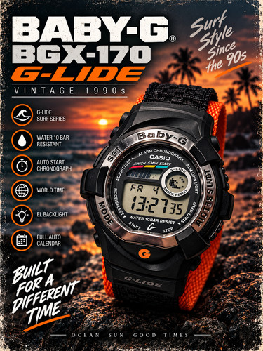 Casio baby bgx 170 - baby-g, g-lide