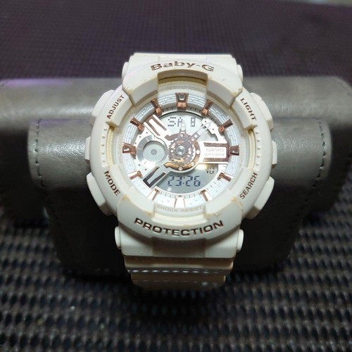 Casio baby white rose gold - white,